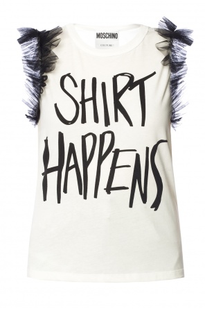 Ruched tulle sleeveless top, zdjęcie 1 Ruched tulle sleeveless top od Moschino